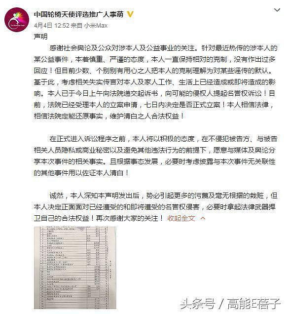 李萌正式起诉杨幂公司，索要一元赔偿，宣称绝不向黑暗势力妥协