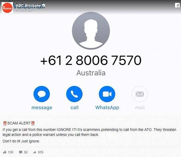 “这里是澳洲税务局，不回电就逮捕你！” 最新电话诈骗套路曝光 看见这个号码要当心！ - 1