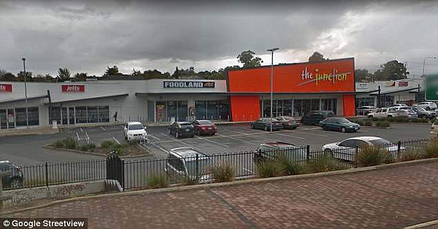 The 'fresh from the farm' sausages were spotted by a woman grocery shopping at her local Foodland in Valley View, a suburb northeast of Adelaide (Google street view image)