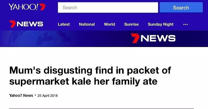 崩溃！澳洲母亲在超市买的青菜里发现了这个黏糊糊的东西，知道真相后差点吐了出来... - 2