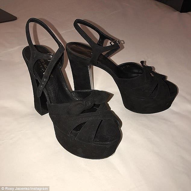 Walk in her shoes: Other items were listed back from 2017, and include black YSL heels for $350