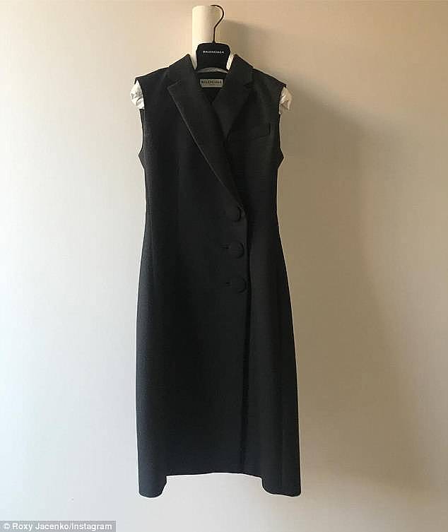 Chic: Other items are a black Balenciaga dress for $500