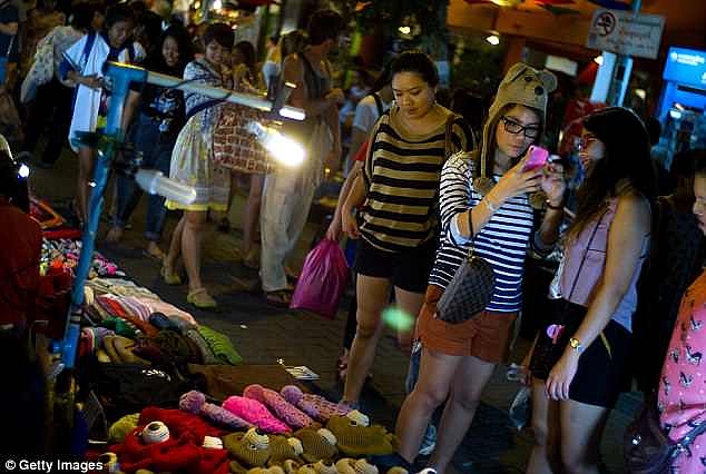 Shoppers are secretly being categorised by colour coded plastic bags which reflect their haggling skills across Thailand, Vietnam and Mexico (stock image)