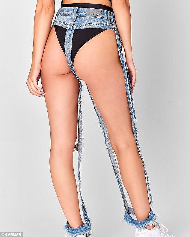 Insane: Carmar Denim debuted the new Extreme Cut Out Pants which are being sold for $168 with barely any fabric except for a waistband and pockets but there's already a waitlist