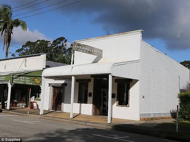 The publicist allegedly put a pair of Bassike pants in her handbag and walked out of the Island Luxe store (pictured) without paying