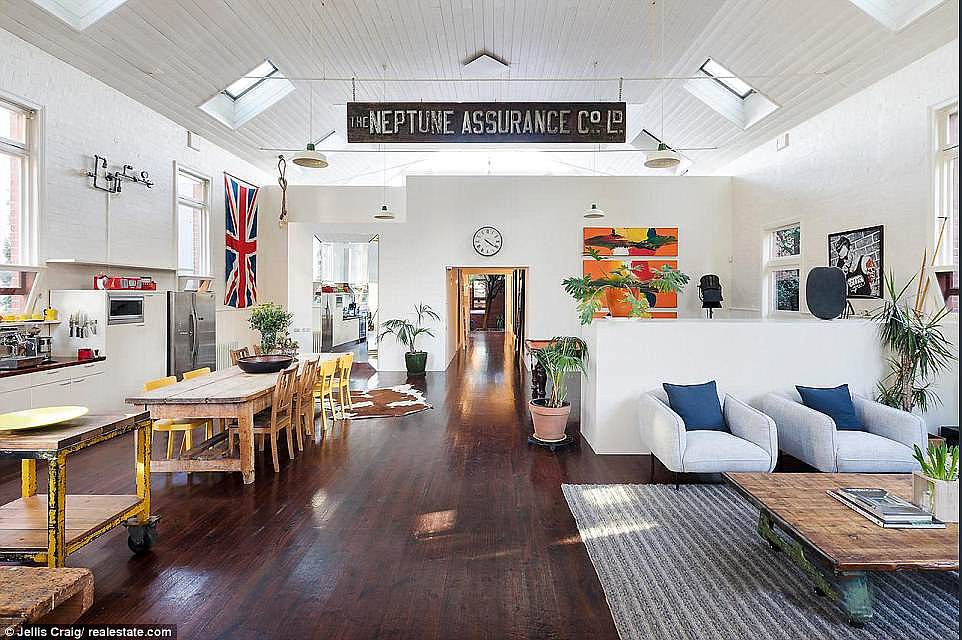 Real estate agent Anthony Lapadula says that the converted church house has been attracting Famous musicians, Aussie expats and a tennis star