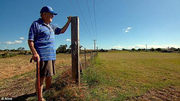 Alan McIntosh (pictured), a 77-year-old farmer outside Kingscliff on the northern New South Wales coast, said he's happy to give away 12 hectares of $2.5 million land for a hospital