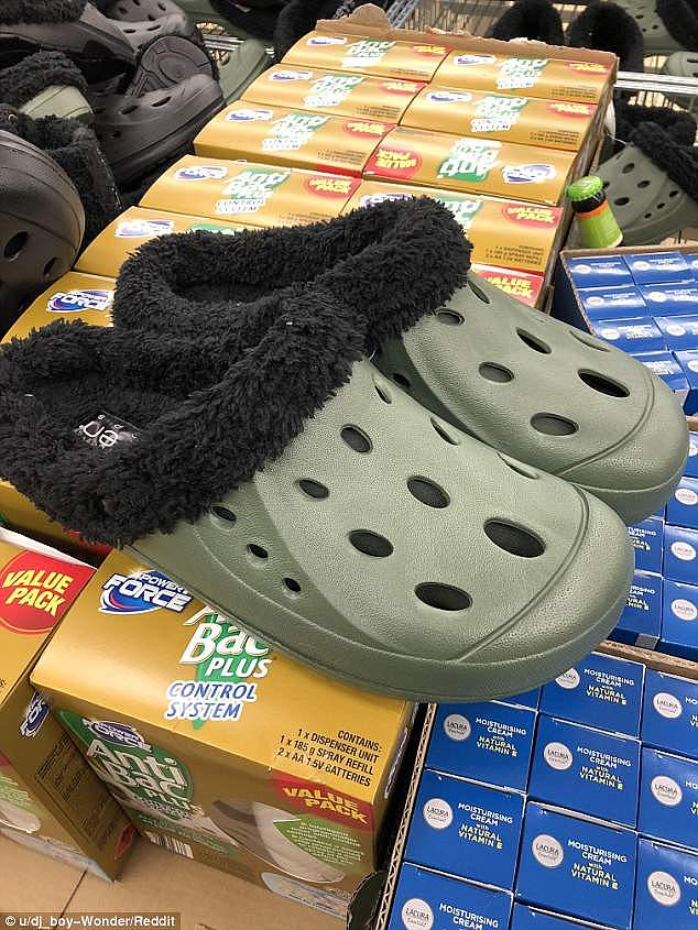 A new trend is dividing the internet as Aldi's crocs with wool lining hit the shelves