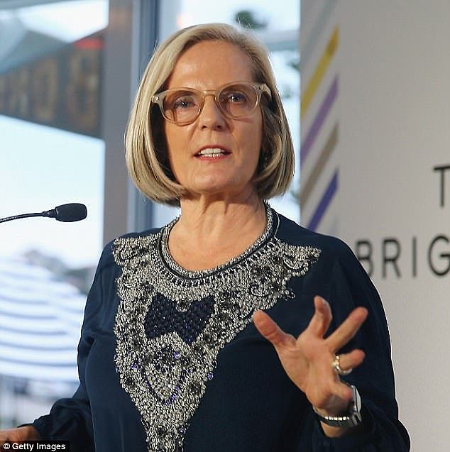 Ms Hanson said the Prime Minister's wife has a standard of living and way of life most Australians don't, she said in an interview on Tuesday night (pictured is Lucy Turnbull)