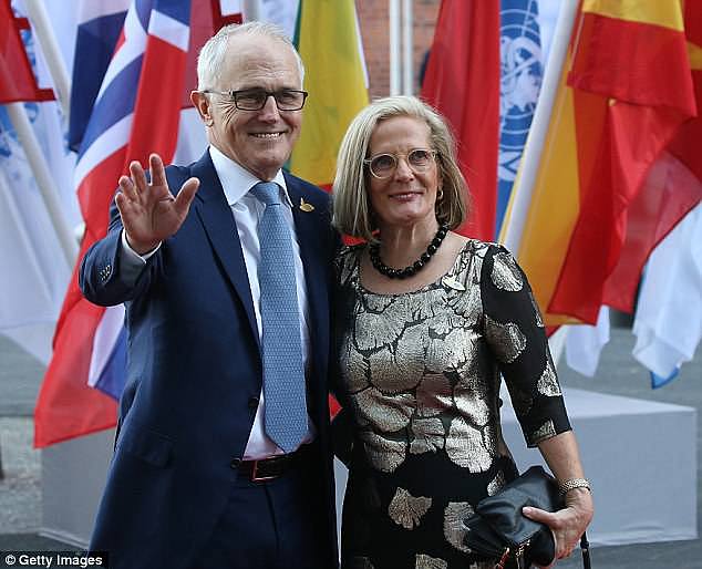 'With all due respect Mrs Turnbull, it mightn't be full at Point Piper, but come to south-west and western Sydney and you'll see it's more than full,' said one caller (pictured are Mr and Mrs Turnbull)