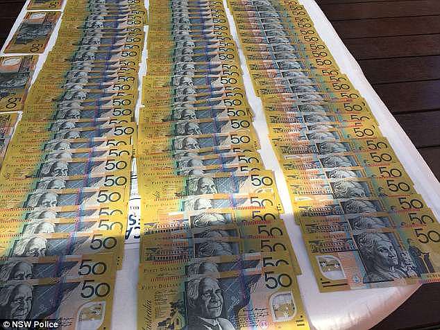 Police allegedly found a number of items, including MDMA tablets and about $10,000 in cash