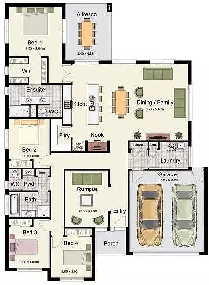 据说大平层才是最适宜人类居住的房产，看完这二十个Floorplan你就懂了！ - 5