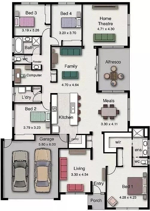 据说大平层才是最适宜人类居住的房产，看完这二十个Floorplan你就懂了！ - 8