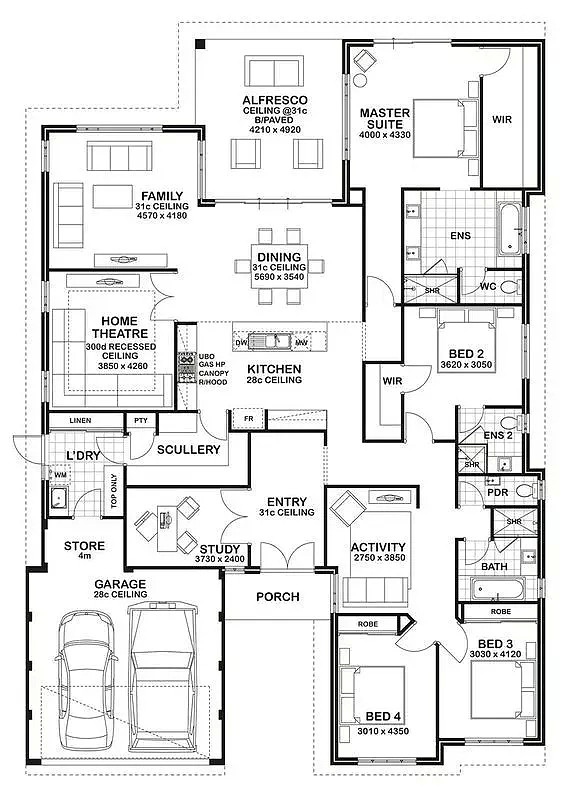 据说大平层才是最适宜人类居住的房产，看完这二十个Floorplan你就懂了！ - 12