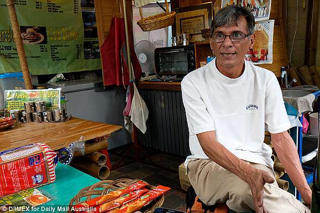 Pancake shop worker Salleh Sheikh Mohamed, 51, was not worried if smugglers were shipping in marijuana, but said importers of 'anything chemical that kills? They should die' 