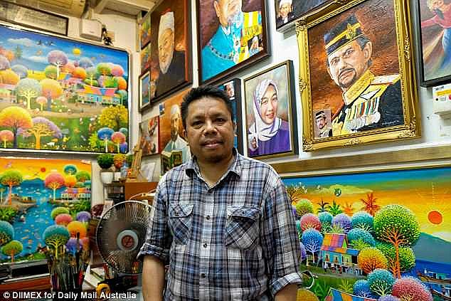 Artist Hudry Hayn, 51, agreed with the death penalty as drugs could 'spoil' the country