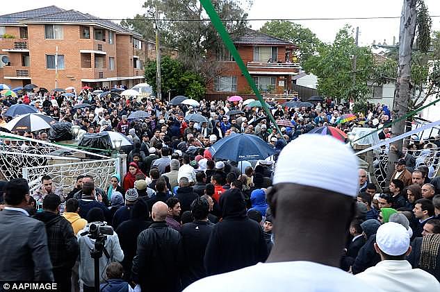  Sam Ekermawi made the complaint saying Channel Nine had vilified 'ethnic Muslim Australians' (Pictured: Members of Sydney's Muslim community celebrate Eid with morning prayers at Lakemba Mosque)
