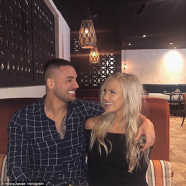 Salim Mehajer's (left) girlfriend Melissa Tysoe (right) hit back at critics via the social media site's 'story' function Wednesday after they slammed her appearance and willed her to die