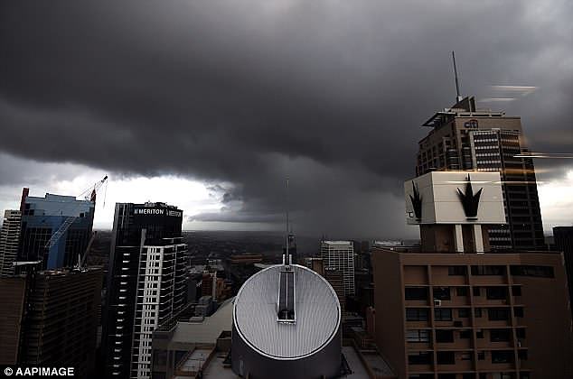 Rain is expected to hit heavily on Tuesday, but coastal areas of Sydney set for between four and 15mm on Monday