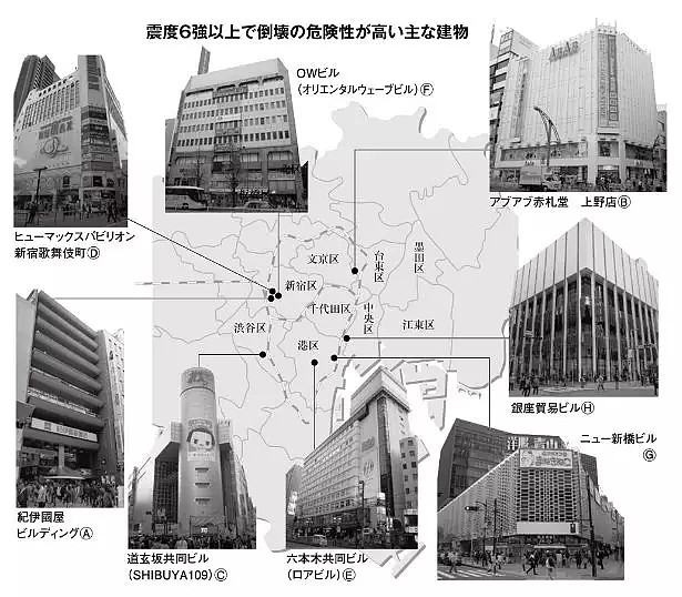 注意！东京有100栋建筑抵抗不了6级地震！涩谷109也在其中…（组图） - 2