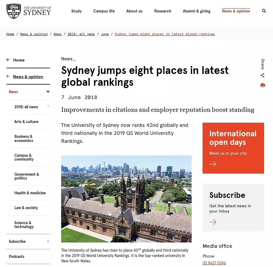 重磅首发！2019版QS世界大学排名榜放出！ANU全澳居首，37所澳大学上榜创纪录！ - 5