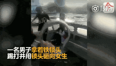 触目惊心…网曝广西柳州校园欺凌：两男子用铁锁狂砸踢打女生（视频/组图） - 3