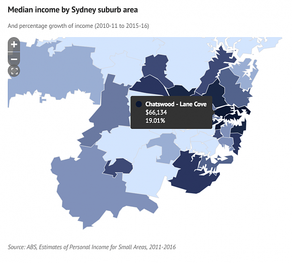 Chatswood稳坐悉尼富区前列！几个华人区收入如何？澳富裕城区收入涨幅为穷区两倍！（组图） - 4