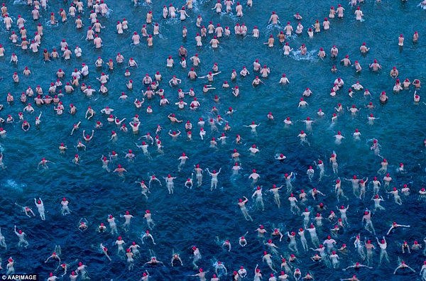 今早，这个澳洲海滩挤满了裸泳爱好者！放眼望去，全是白花花的肉…（视频/组图） - 3