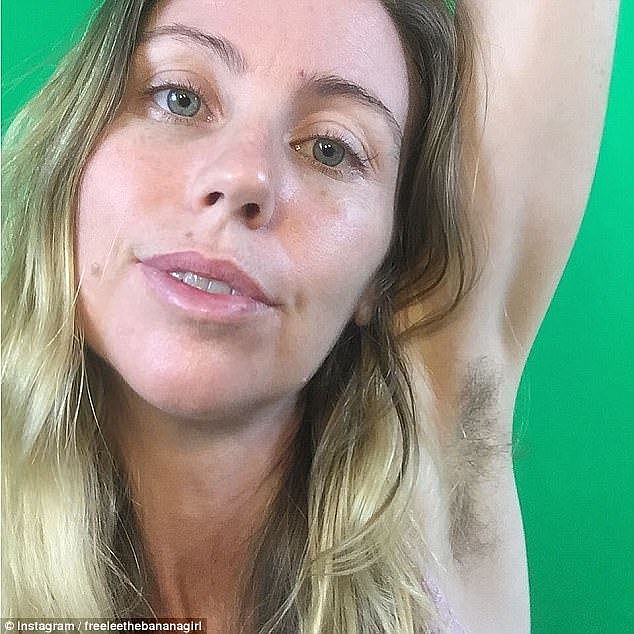 The 37-year-old vegan blogger, who has gained a large following for her often controversial videos, had shared a snap of herself showing off her armpit hair on Instagram