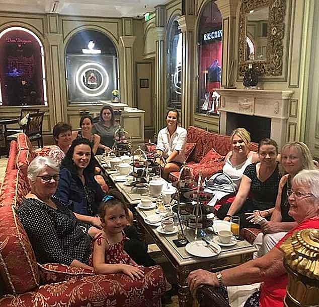 A family dinner in Moscow as team Ryan played tourist between matches