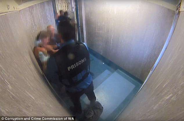 This disturbing footage from Hakea Prison in March 2016 was released by the Western Australian Corruption and Crime Commission