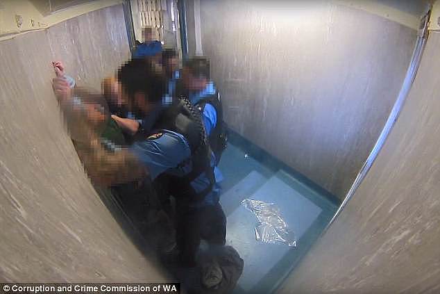 Shocking CCTV footage has captured prison guards using unreasonable force against an  inmate at Hakea Prison