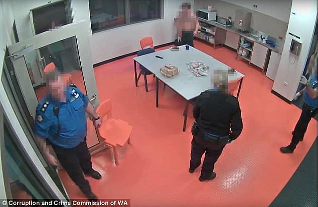 This CCTV footage was one of two incidents Kalgoolie's Eastern Goldfields Regional Prison in May 2017  that were investigated