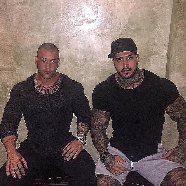 While Yakiboy (pictured: right) has denied being a bikie or a member of any group, he was formerly close friends with underworld kingpin Pasquale Barbaro (pictured: left)