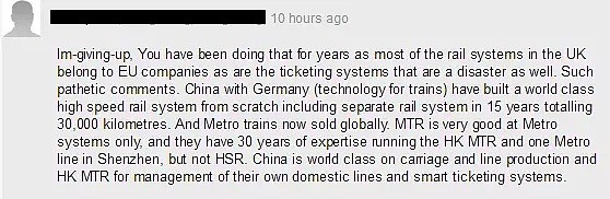 英国没钱，中国人将接管高铁，英国人兴奋叫好！（组图） - 15