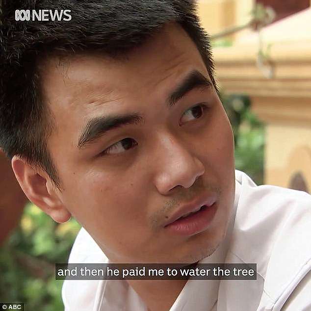 Hoang Vu Duy (pictured) is a 28-year-old ex-sitter who was interviewed back in his home country of Vietnam