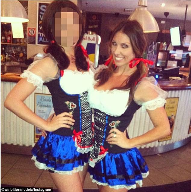 Dressed for Oktoberfest in this picture, Ms Dayment was a staple of the Sydney's social scene