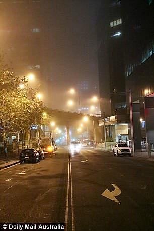 Early morning fog in the heart of Sydney