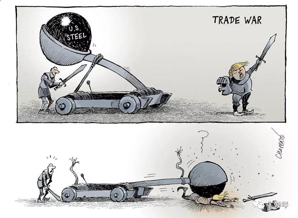 大陆：这就是美国发动贸易战的后果 18张西方漫画 - 13