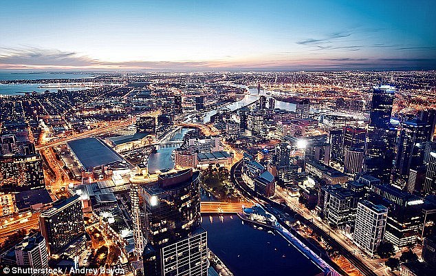 The innovative luxury apartment block is situated in the heart of Melbourne's CBD (stock photo) 