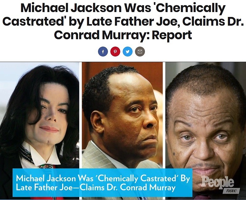 私人医生爆猛料：迈克尔·杰克逊曾遭父亲化学阉割（图） - 2