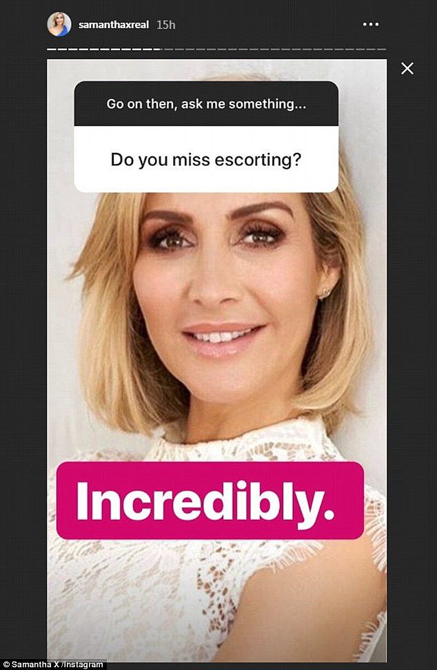 'Incredibly': A fan asked Samantha X, 'Do you miss escorting?'