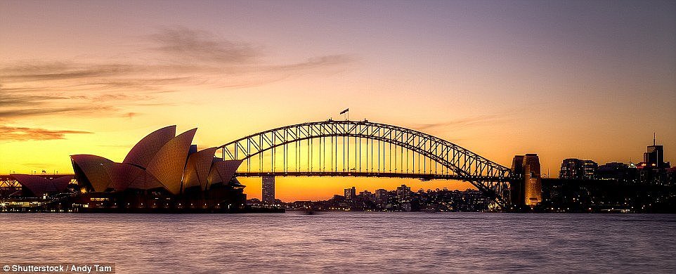 When the sun goes down in Sydney, it's quite something, as this picture shows. The city is No5 on the list