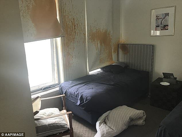 Mr Mayar works to address crime through educating youths about Australia's legal system, and by directly working with offenders when they get out of juvenile detention. Pictured: An Airbnb rental damaged by African gangs