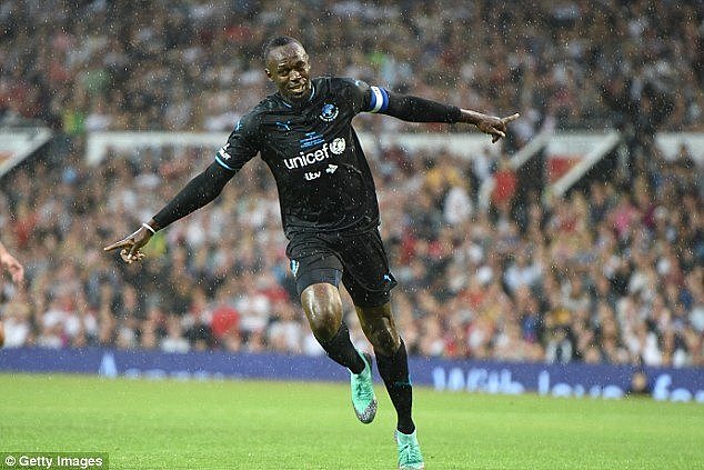 Bolt (pictured) would likely trial for the football club in mid-August, during pre-season preparations, proving that the move is not a gimmick