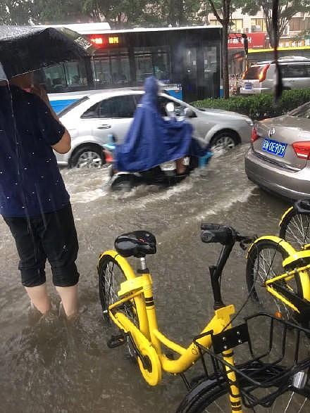 北京暴雨多地积水 故宫靠千龙吐水避免看海