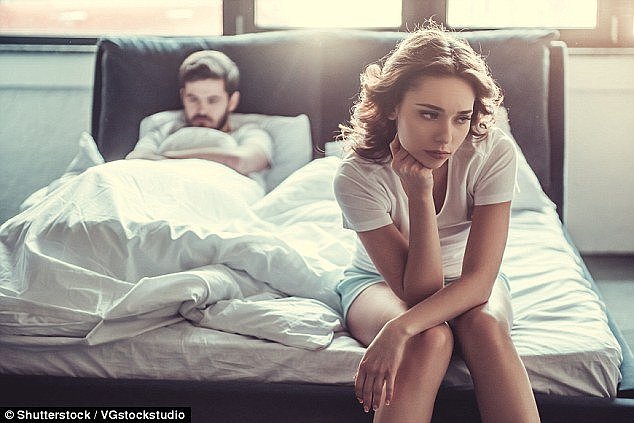 Findings from a new study have revealed that as many as thirty per cent of women were much more likely to give up regular sex than men to achieve financial security (stock image)