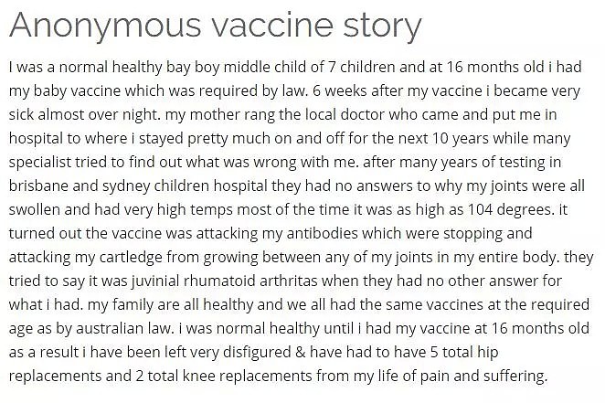 澳洲也曾经历“疫苗之殇”！20位父母联手曝光：澳洲的疫苗，害了我们孩子的一生！ - 8