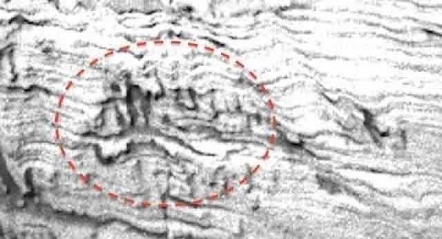 火星拍到神秘壁画： 远古人领着蛇在奔跑 （组图） - 2