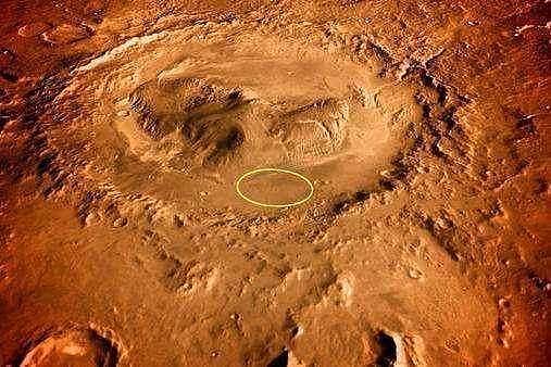 火星拍到神秘壁画： 远古人领着蛇在奔跑 （组图） - 4